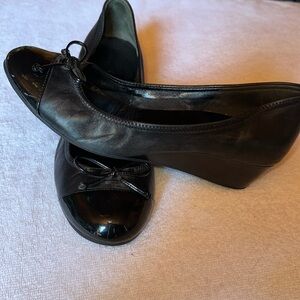 Cole Haan Nike Air Leather Wedge Heels